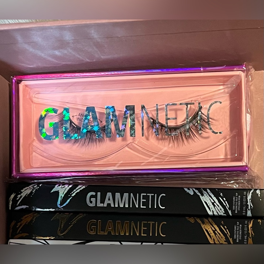 Glamnetic Magnetic Lashes & Black & Brown Eyeliners Magnetic Reusable False Lash